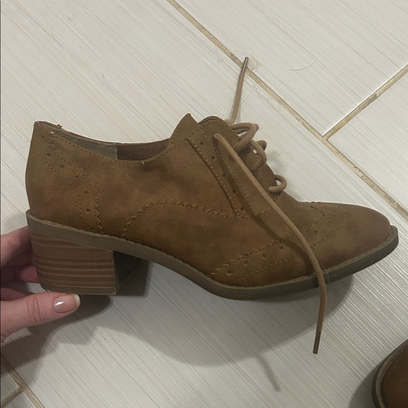 Maurices Tan Women's Lace-Up Loafers - Picture 3 of 4